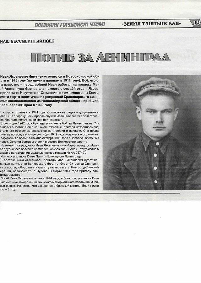 Ishutchenko I Y
